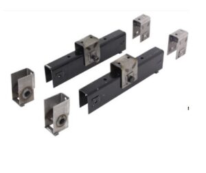 Leaf-spring mounting kit includes 5-1/4" tall front hangers, 4-1/2" tall center hangers, 4-1/2" tall rear hangers and hardware. Equalizers are 24-5/8" long. Designed for 10,000-lb, General-duty Dexter axles